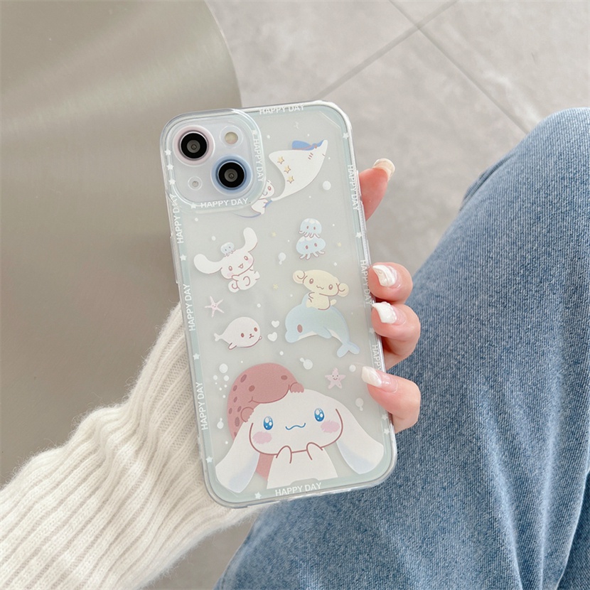 SANRIO Ốp Điện Thoại TPU Mềm Chống Rơi Hình Dễ Thương Cho OPPO Reno 7 6 5 Pro 7Z 6Z 5Z 5F 4F 2F 2Z 7 6 5 4 Lite F17 F11 F9 Pro