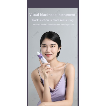 Dụng cụ hỗ trợ loại bỏ mụn đầu đen thông minh bằng điện cho vùng mũi làm sạch lỗ chân lông