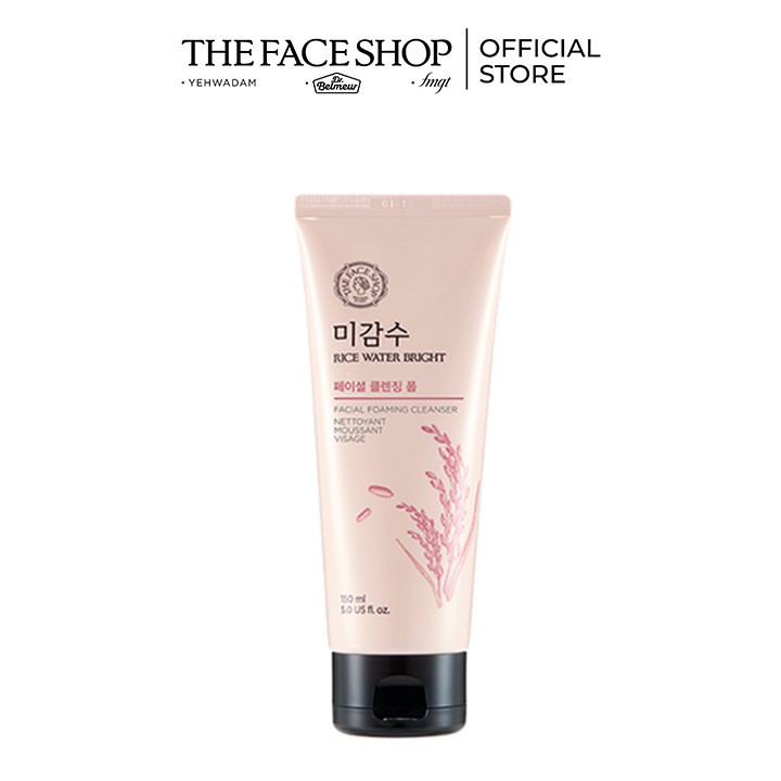 Bộ Sữa Rửa Mặt Làm Sáng Da THEFACESHOP RICE WATER BRIGHT FACIAL FOAMING CLEANSER & Mặt nạ REAL NATURE LEMON | BigBuy360 - bigbuy360.vn
