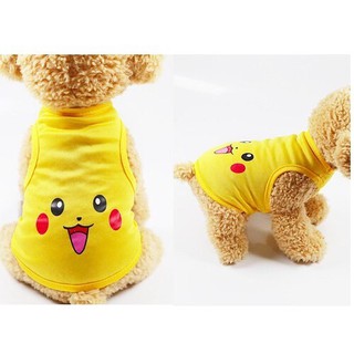 Quần áo chó mèo thú cưng - Áo ba lỗ hoạt hình