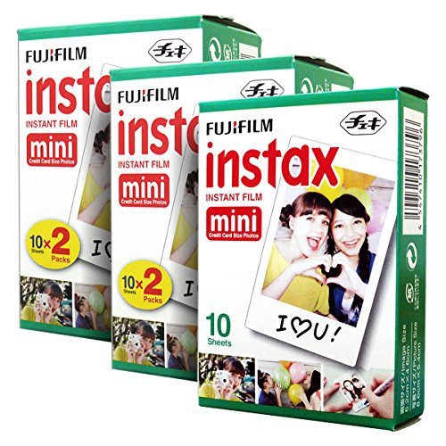 Phim máy ảnh Fuji mini - 50 bản in Fujifilm Instax Mini Instant Film cho 8-9 và tất cả các máy ảnh Fuji Mini