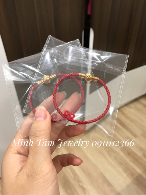 Vòng tay dây da đeo charm-Minh Tâm Jewelry