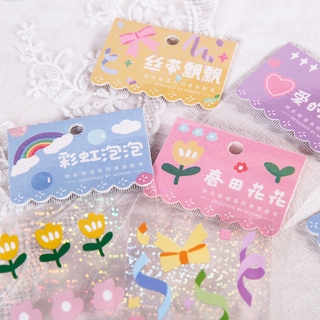 1 Pcs Cute Sticker Glitter Stickers Diary Scrapbook Decor