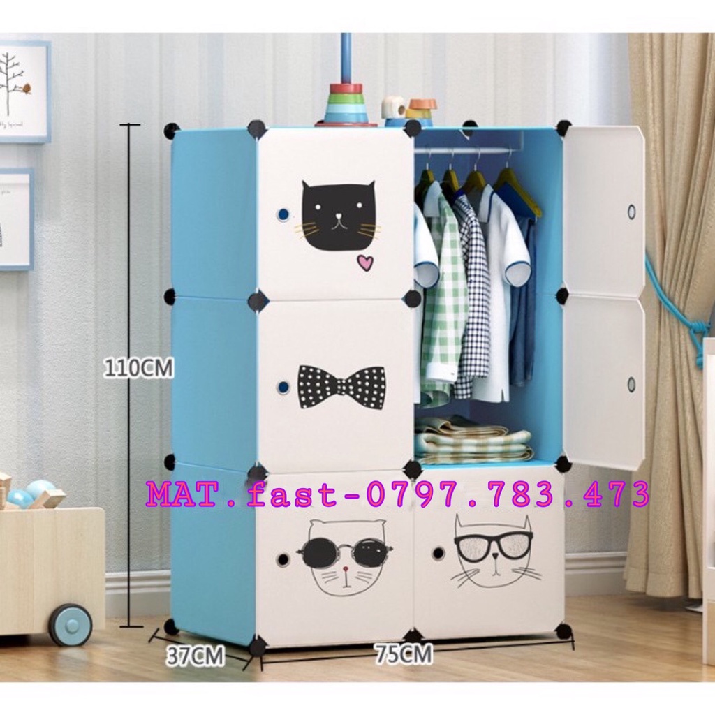 TỦ NHỰA LẮP GHÉP 6 NGĂN - Ô THÔNG MINH TIỆN LỢI DÀNH CHO GIA ĐÌNH SINH VIÊN