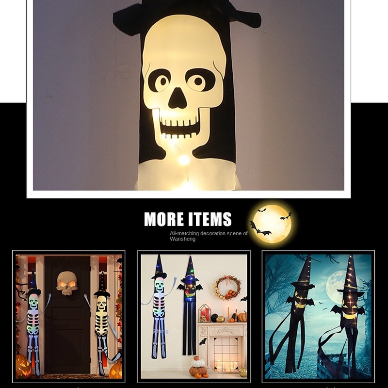 Đèn Led Hình Đầu Lâu Nhảy Múa Trang Trí Halloween