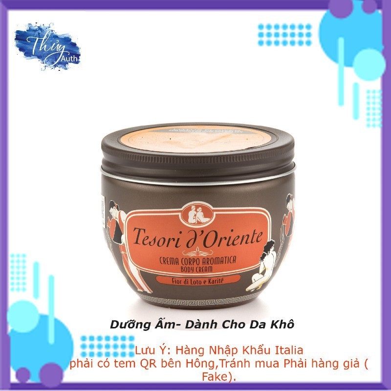 [Hàng Chính Hãng] Dưỡng Thể Lưu Hương Nước Hoa Ý Tesori D'oriente  Dưỡng Trắng Da 300ml