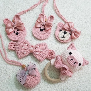 túi tỏi gấu nơ