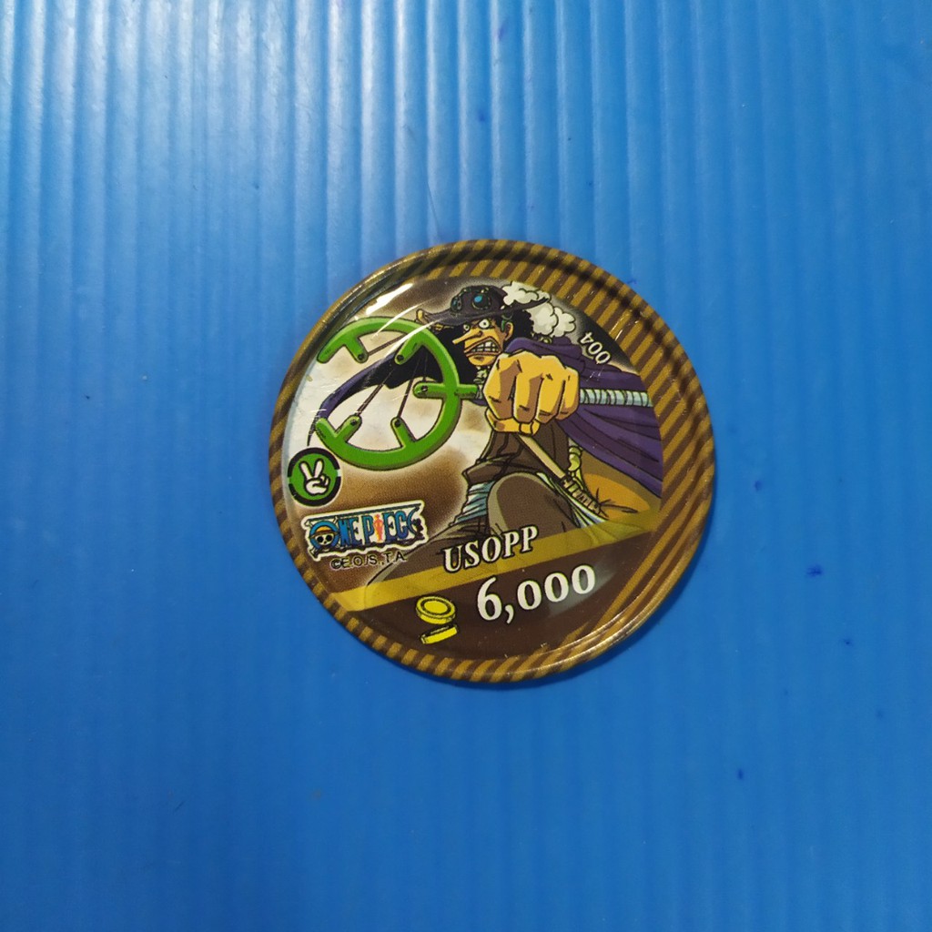 [Một Thẻ ] Thẻ bài toonies One Piece thẻ tròn đồng xu kim loại viền màu 2nd cũ, nhăn vừa - mũ rơm Luffy tổng hợp 1