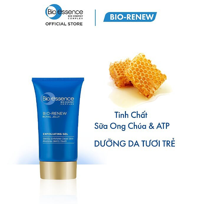 Tẩy Tế Bào Chết Bio Essence Bio Renew Chiết Xuất Sữa Ong Chúa (60g)