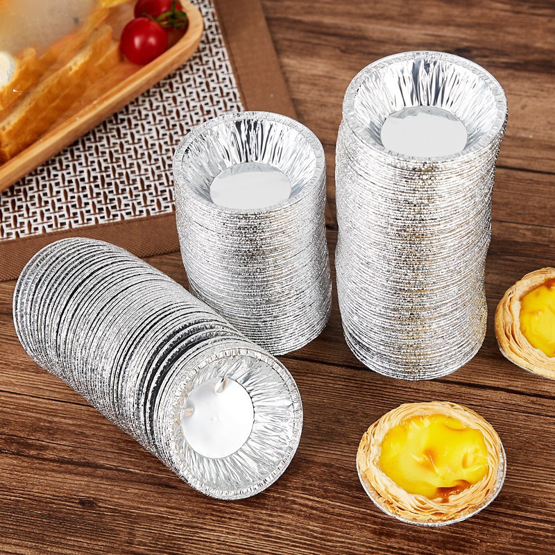 250 đế Tart Trứng Bằng Nhôm Dùng Một Lần, Khuôn Bằng Bạc Nhôm Thiếc để Nướng,bảo Quản Và Hâm Nóng