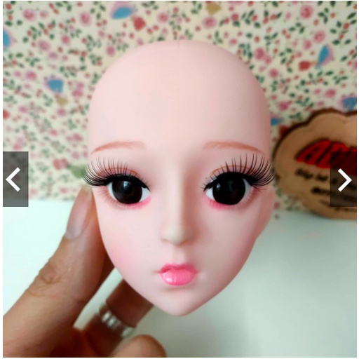 Đầu trơn búp bê công chúa 60cm mi cong da trắng