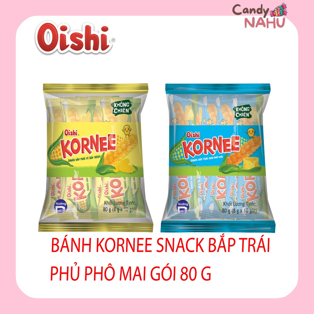 Bánh KORNEE snack bắp trái phủ phô mai gói 80g (10que)