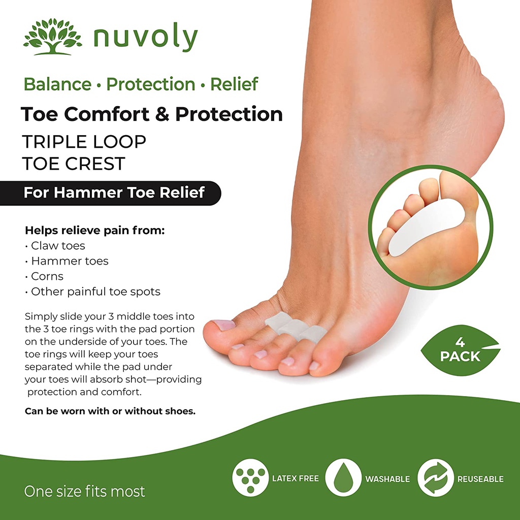 Gel Mềm Chỉnh Hình Ngón Chân Giảm Đau Và Ngăn Ngừa Nứt Nẻ