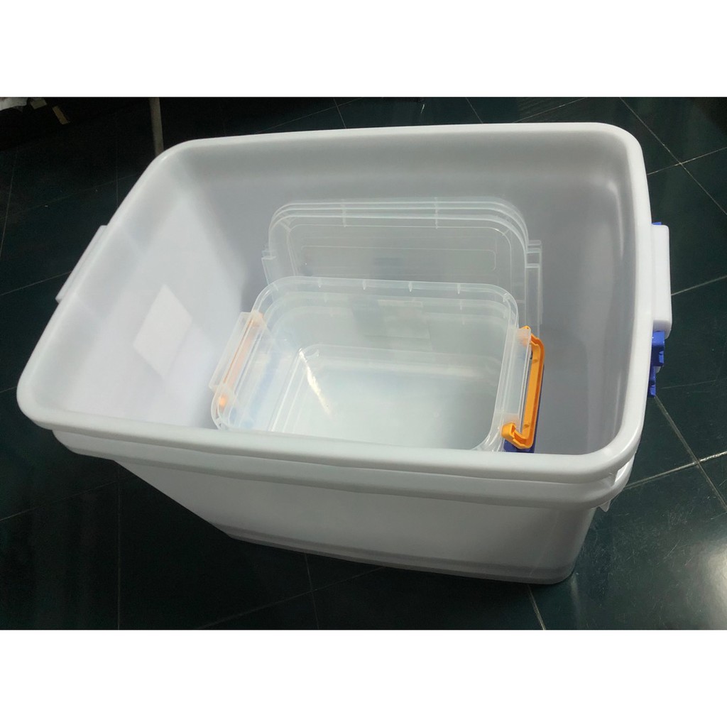 Thùng Nhựa Vuông Đựng Đồ Đa Năng Có Bánh Xe Duy Tân 15L/30L/55L/90L/120L