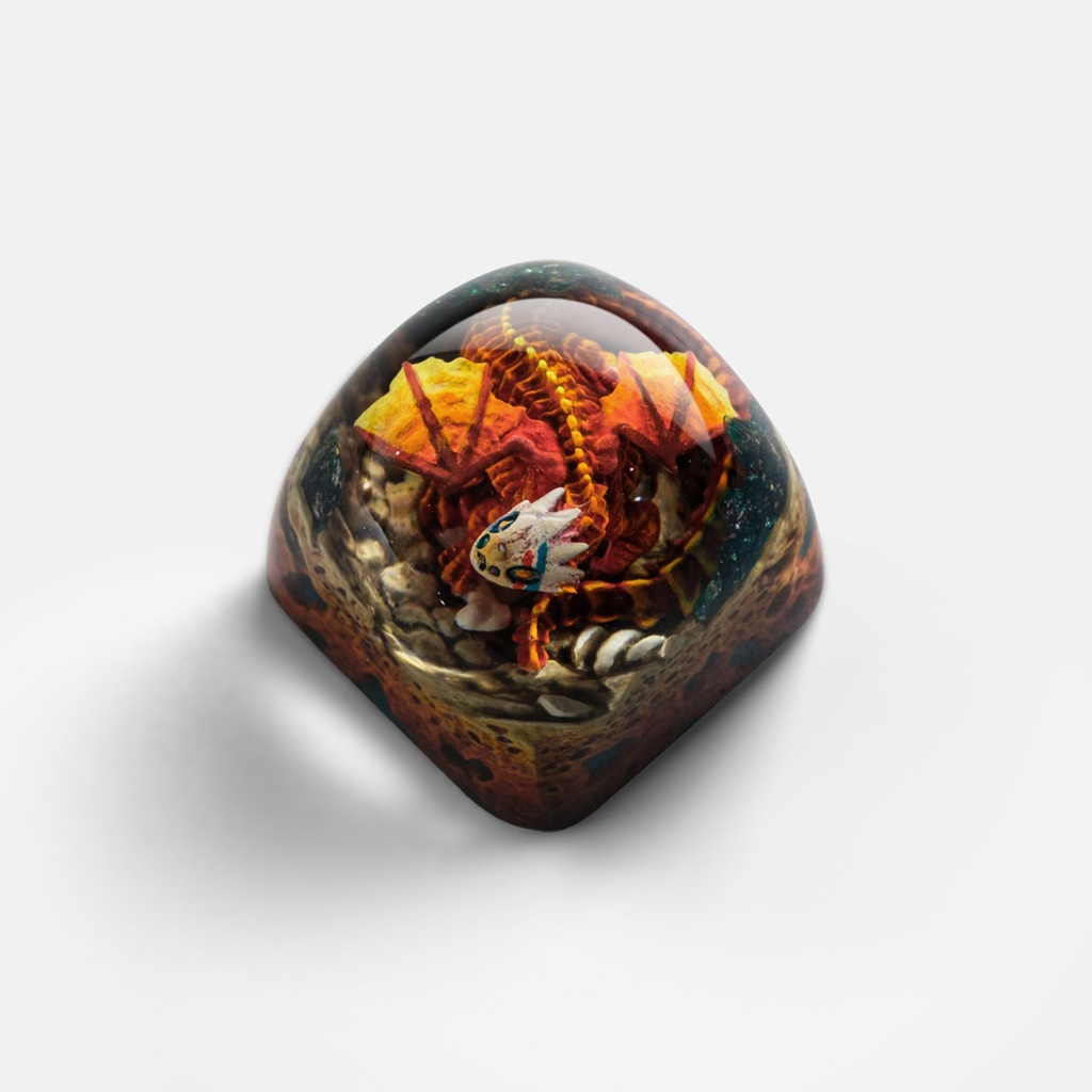 Keycap Artisan bàn phím cơ Dwarf Factory Gnarly Drakon 2022  - Hàng chính hãng