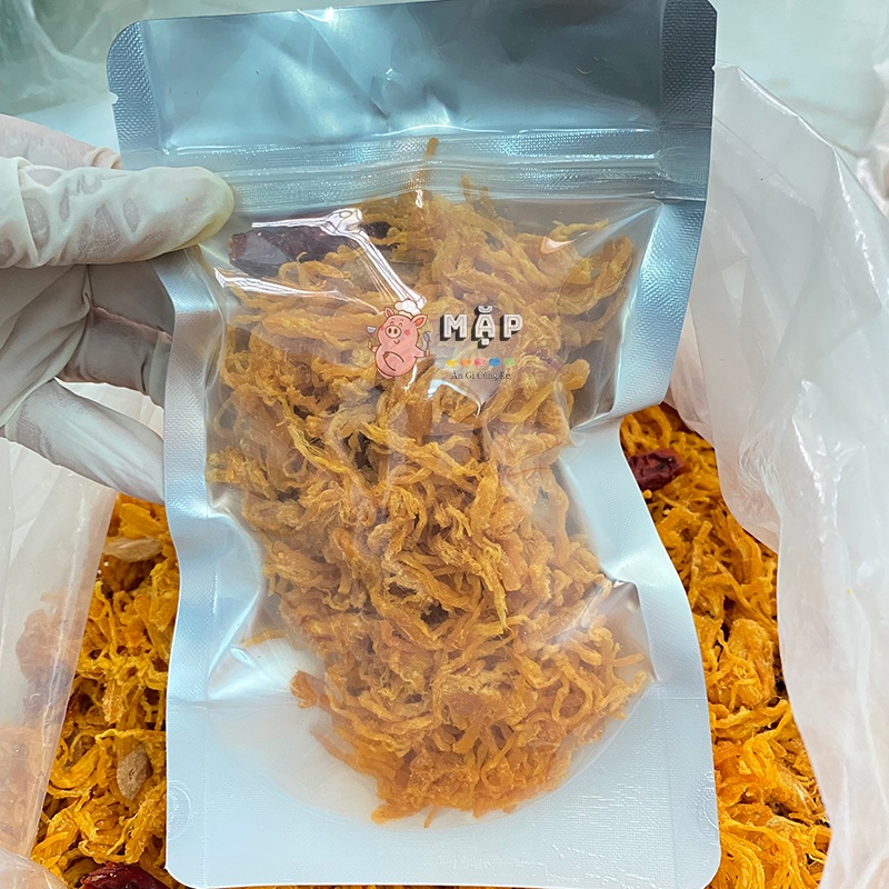 Khô Gà Bơ Tỏi - Khô Gà Lá Chanh Sấy Loại Ngon Túi Zip 100g