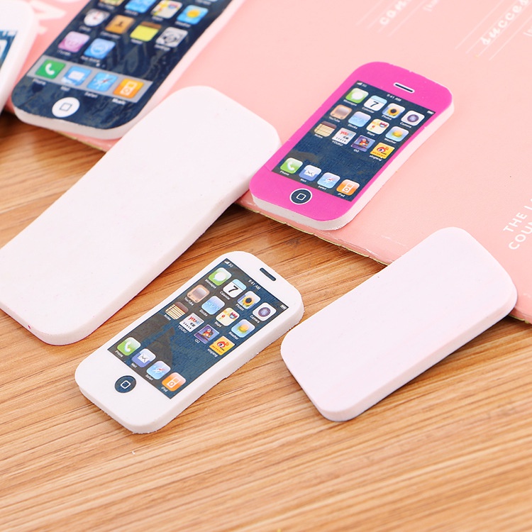 Cục tẩy bút chì hình điện thoại đi động AIPHONE độc đáo - Cục gôm tẩy văn phòng phẩm cho bé
