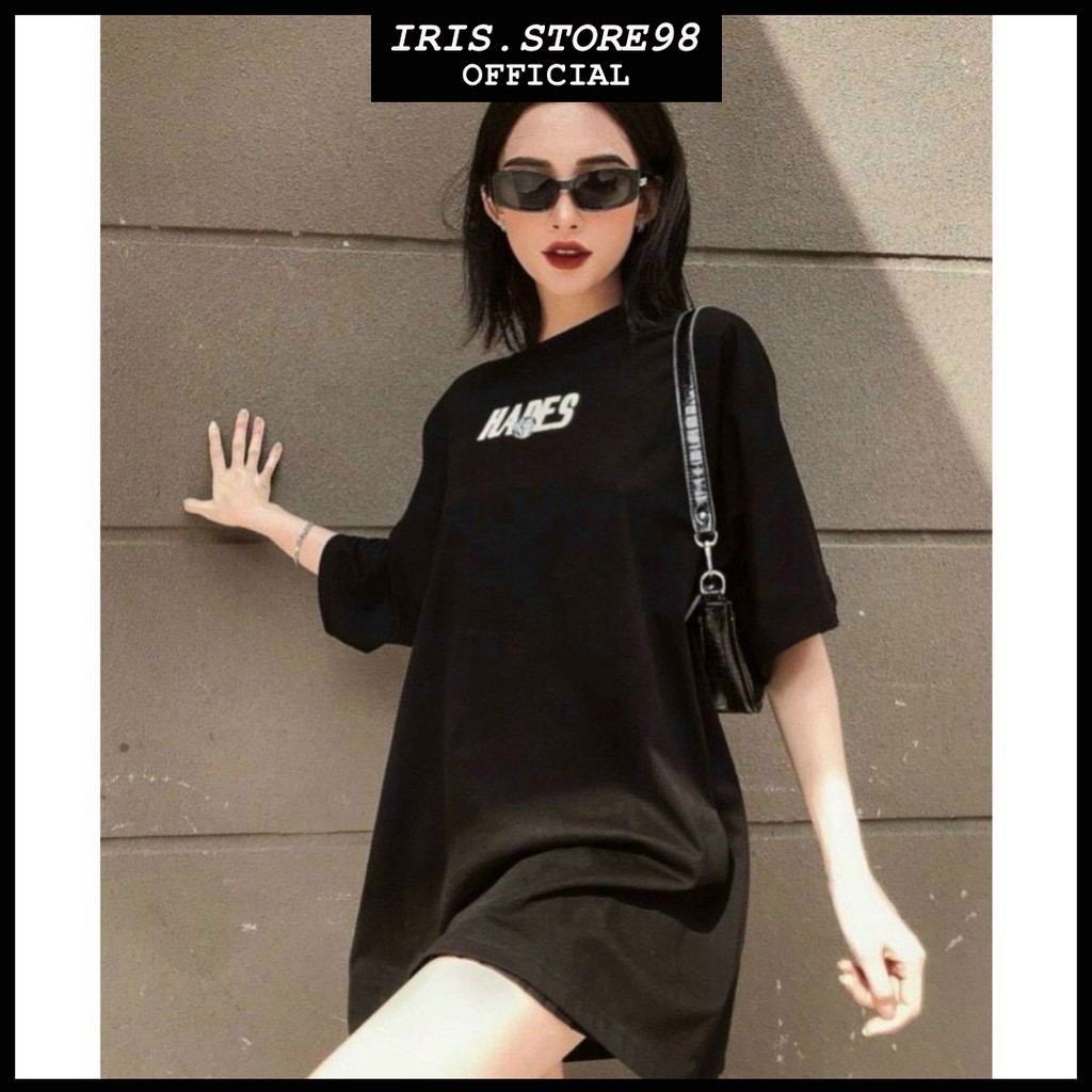 Áo thun Streetwear ✅ Form Rộng Nam Nữ Unisex Phông Tay Lỡ Oversize Chất đẹp - Áo HADES Đen By bear.story