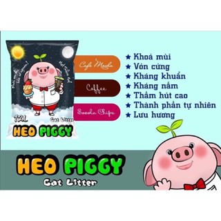 Cát vệ sinh cho mèo HEO PIGGY 12L