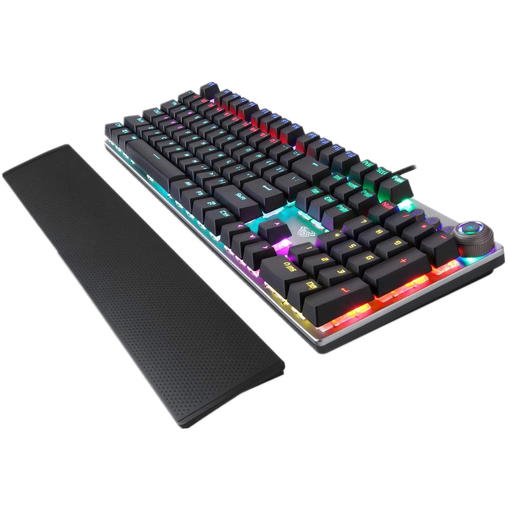 BÀN PHÍM GAMING CHO PC VÀ LAPTOP LED USB BLUE SWITCH HÃNG AULA F2088 F2058