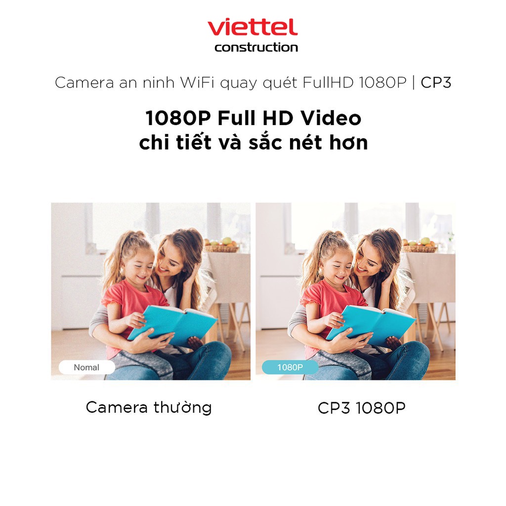 Camera IP Wifi Tenda CP3 Độ phân giải 1080P xoay 360°