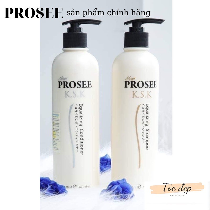 CẶP DẦU GỘI PROSEE KSK EQUALIZING CHO TÓC GÀU VÀ DA ĐẦU NHỜN 500ml