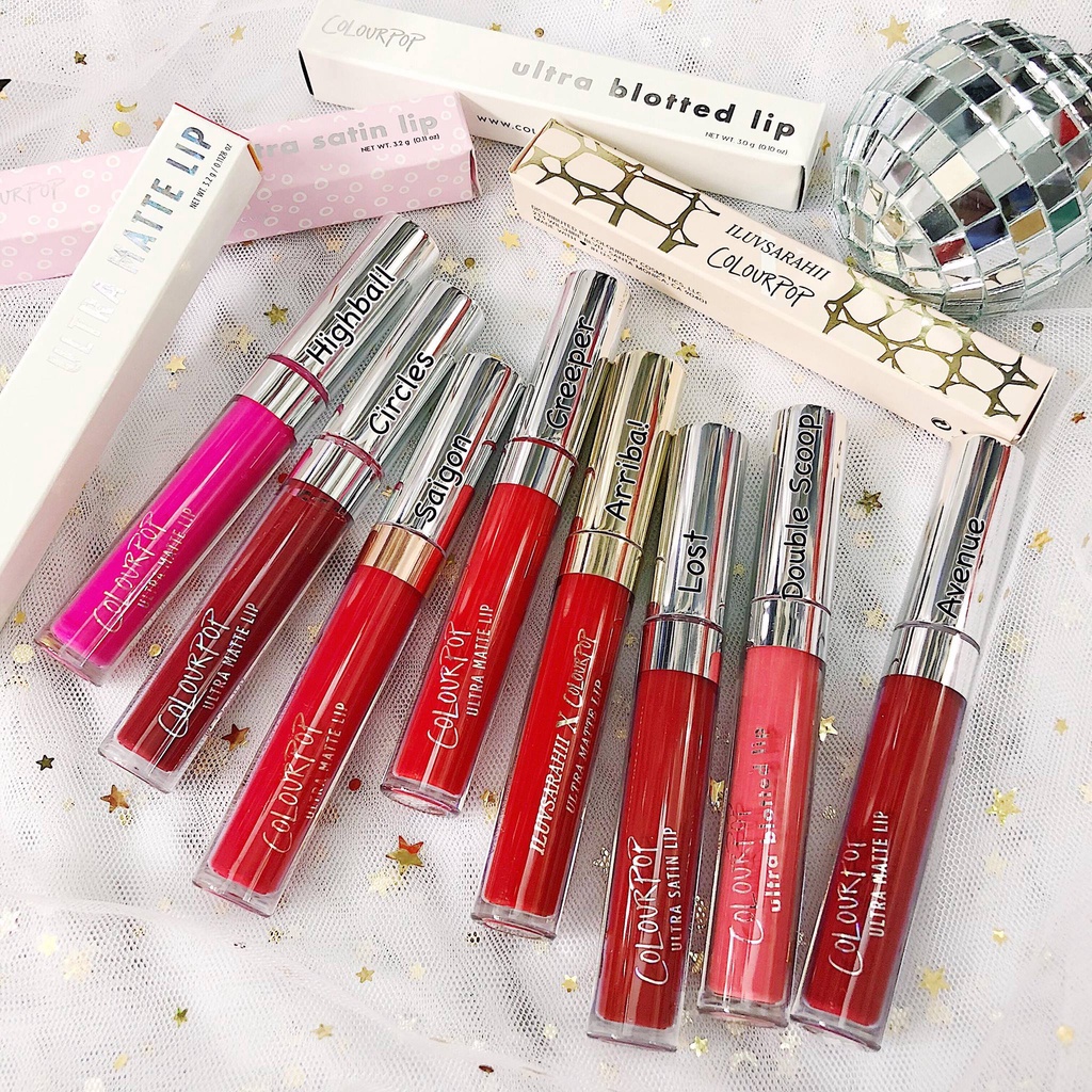 Son Kem Colourpop Ultra Matte Lip MAMA, Vitamin Sea, Chi, Saigon