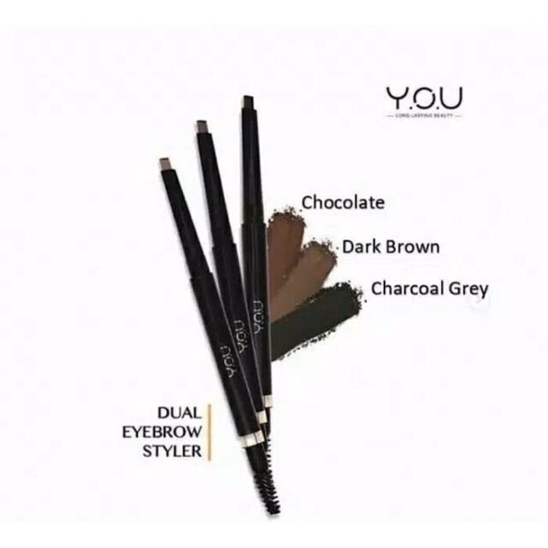 (hàng Mới Về) Bút Kẻ Lông Mày Hai Đầu Y.o.u