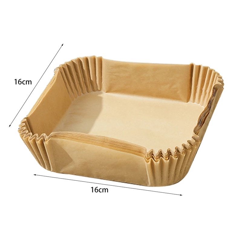Set 50/100 Giấy Lót Nồi Nướng BBQ Hình Vuông Dùng Một Lần
