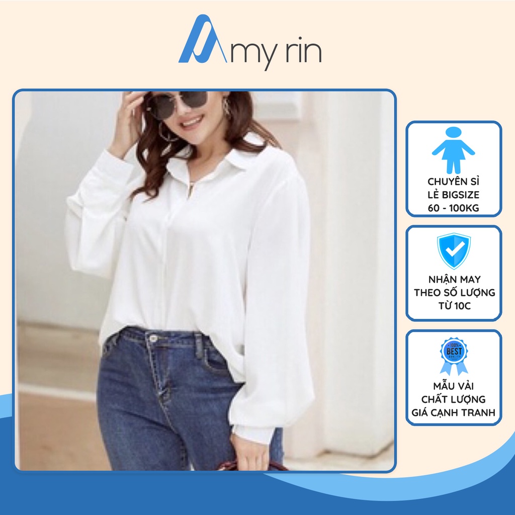 áo sơ mi bigsize basic/ -ảnh shop tự chụp chênh lệch với màu thực khoảng 5% ạ!
