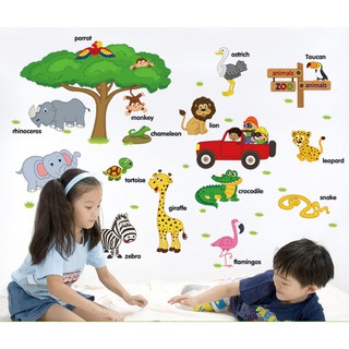 Decal vườn thú DC004 (CHẤT LƯỢNG LOẠI 1)
