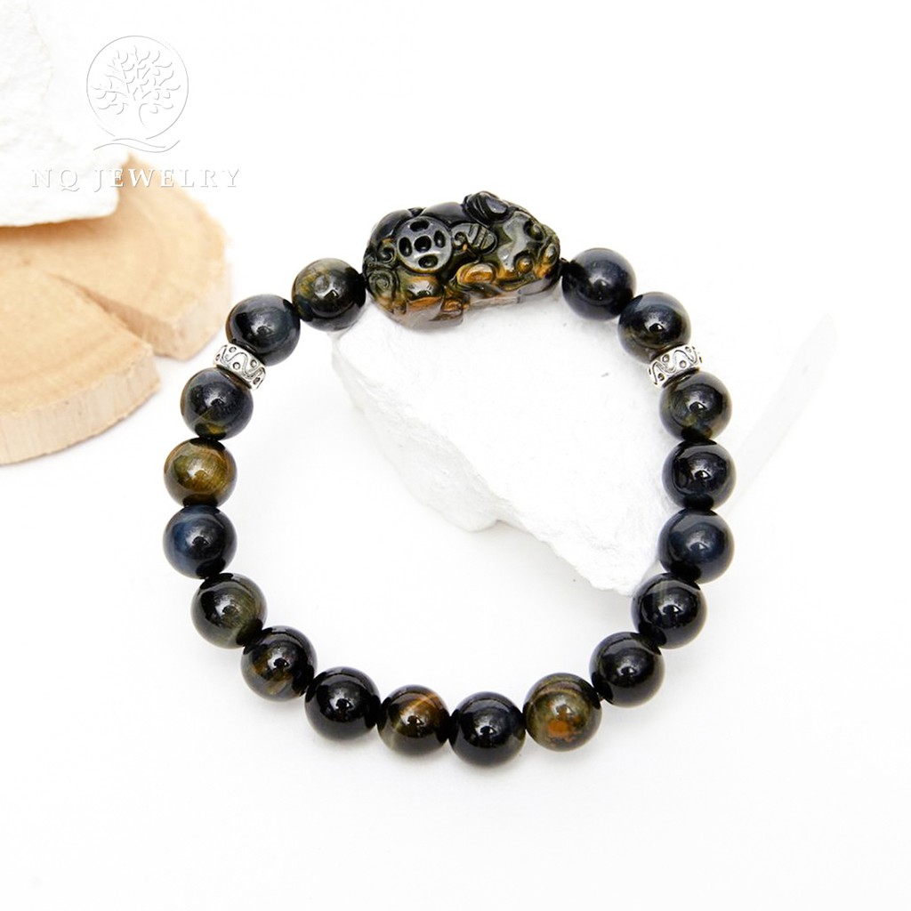 Vòng tay phối charm tỳ hưu đá - NQ Jwerly