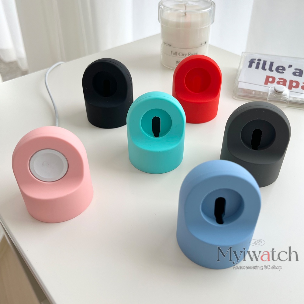 Đế Sạc Thẳng Đứng Bằng Silicon Cho Đồng Hồ Thông Minh Iwatch Serise 41Mm 45Mm 44Mm 40Mm 42Mm 38Mm