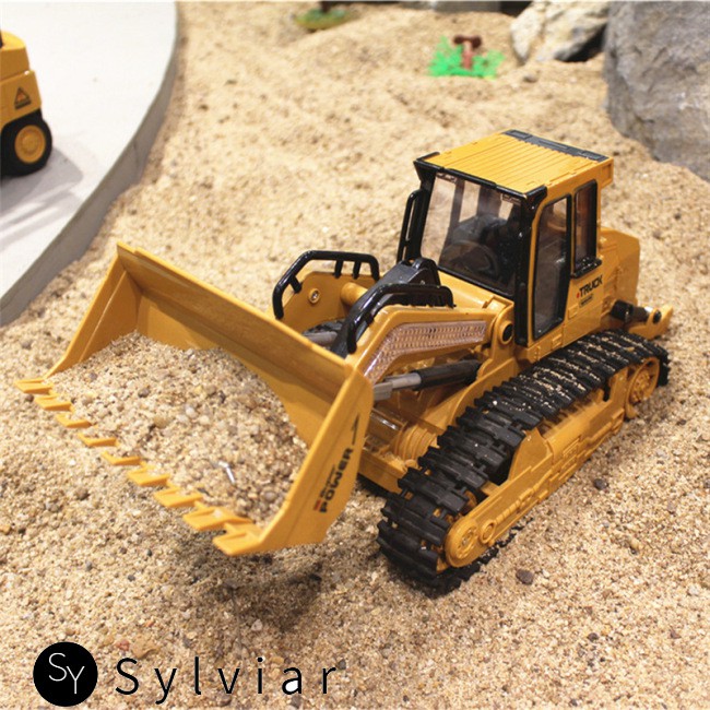 engineering car toy Xe Máy Xúc Đất Điều Khiển Từ Xa Tỉ Lệ 1: 16