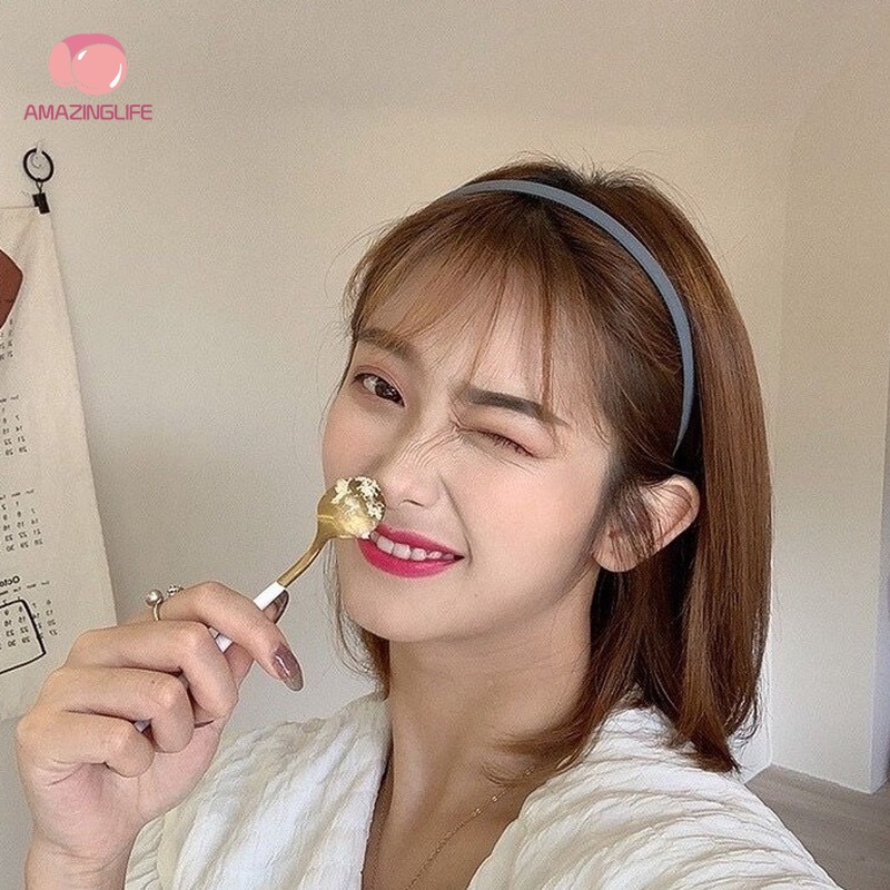 Băng Đô Cài Tóc Bằng Nhựa Mặt Nhám Thiết Kế Thanh Lịch Thời Trang Cho Nữ