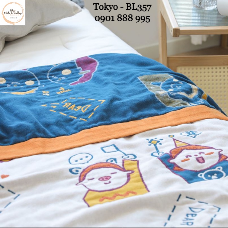 [THANH LÝ GẤP] S01_Chăn Xô Organic Cotton Dòng Cao Cấp