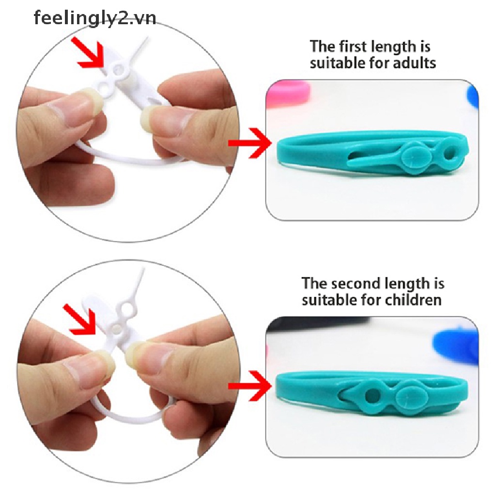 Bộ 12 Dây Giày Lười Bằng silicone Co Giãn Không Có