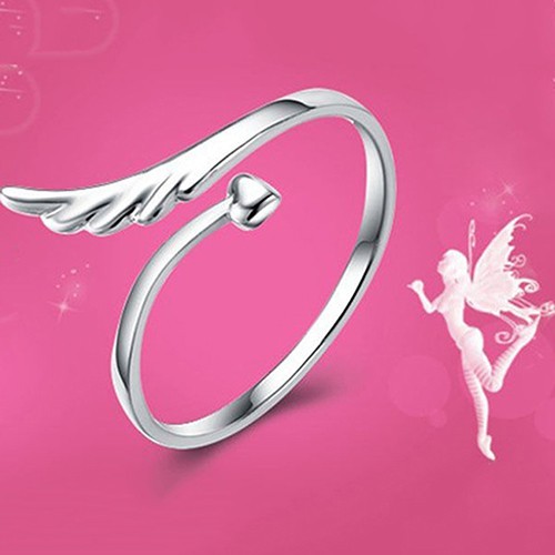 Nhẫn Hình Đôi Cánh Đơn Giản Thời Trang Cho Nữ