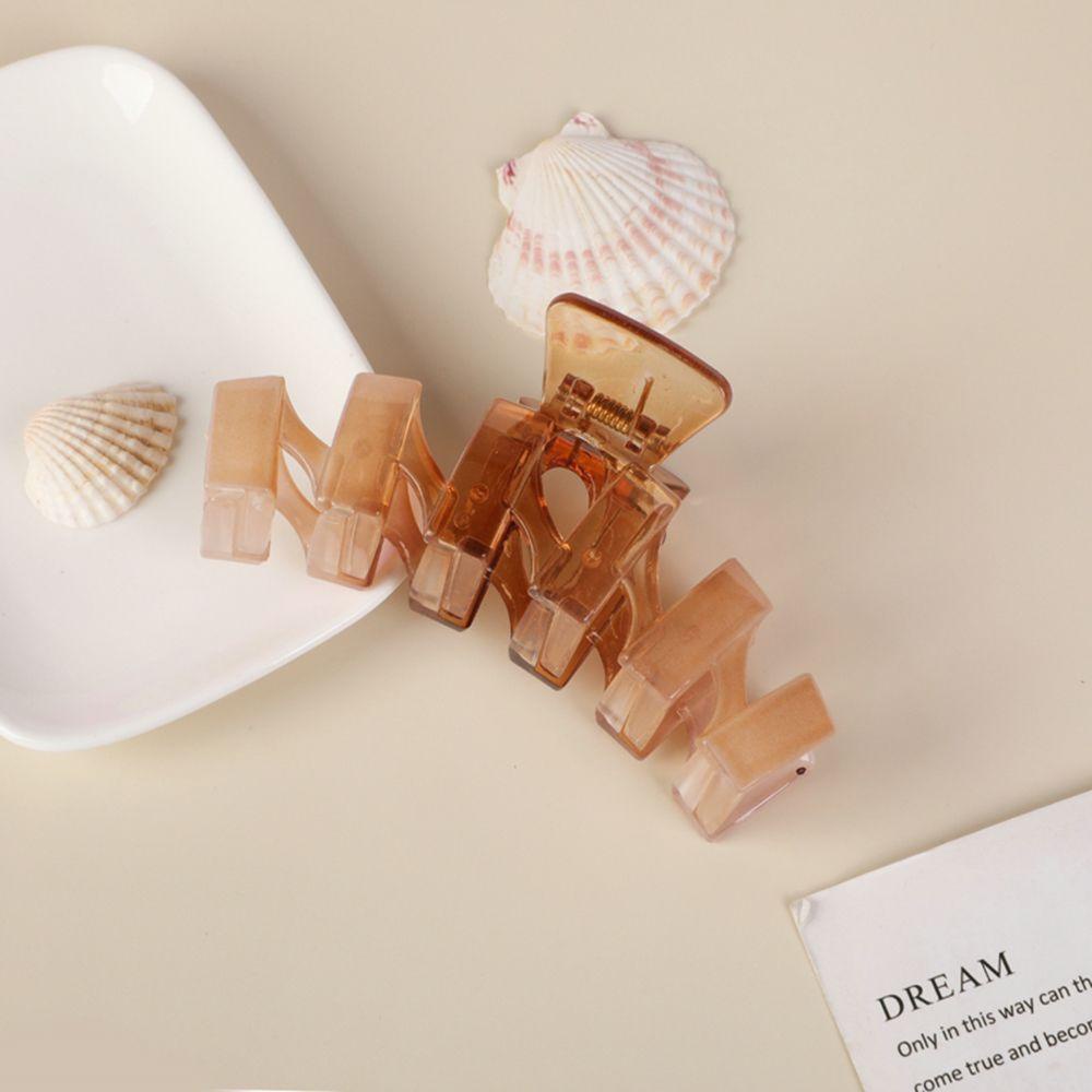 Kẹp Tóc Đuôi Ngựa Dạng Thạch Hình Cá Mập Màu Sắc Retro Hàn Quốc Đơn Giản WMES15H M