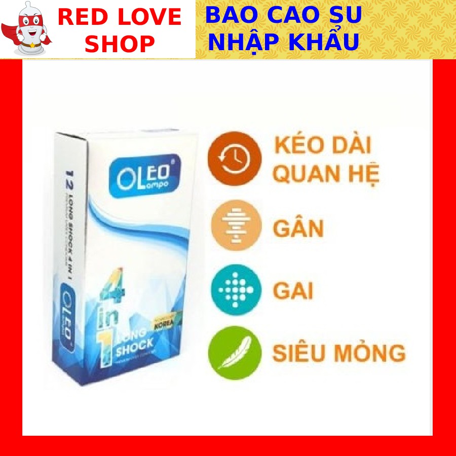 Bao cao su Oleo kéo dài thời gian GÂN GAI ✅ HÀN QUỐC