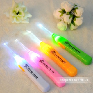 Dụng cụ lấy ráy tai đèn LED phát sáng (có 3 đầu thay)