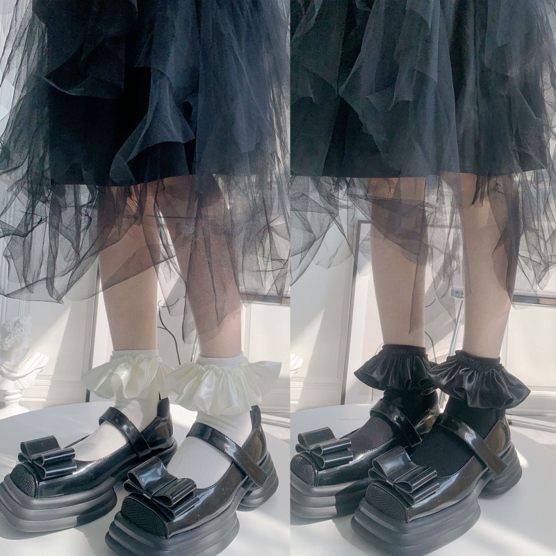 Vớ Lolita Nhún Bèo Ngọt Ngào Dễ Thương Thoải Mái Dùng Hóa Trang Công Chúa Ngọt Ngào Cho Bé Gái