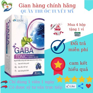 Viên Bổ Não Ginkgo Biloba Thương Hiệu GABATONIC, [Lọ 30 Viên 1 Ngày 1 Viên].