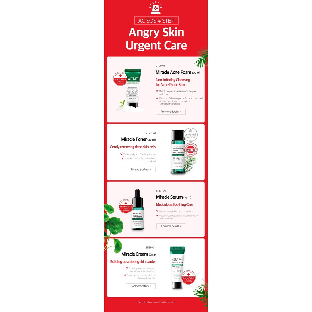 [VỎ ĐỎ] SET MỤN AC SOS AHA-BHA-PHA 30DAYS SOME BY MI KIT (4 MÓN) | BigBuy360 - bigbuy360.vn