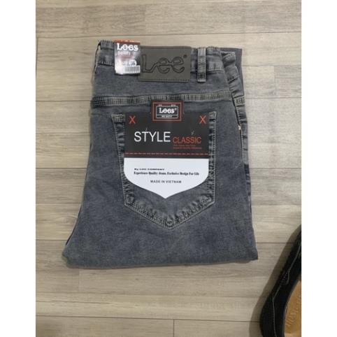 Quần jean thun nam - kiểu L1 BIGSIZE < 130kg (size 32-44) -b11