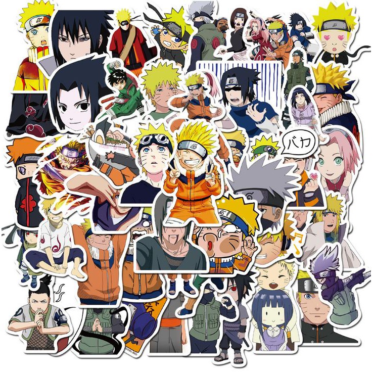 Sticker NARUTO SASUKE nhựa PVC không thấm nước, dán nón bảo hiểm, laptop, điện thoại, Vali, xe, Cực COOL #108