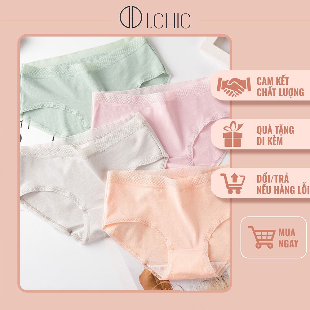 ICHIC - Quần Lót Nữ Cotton cạp ren kháng khuẩn sexy điệu đà