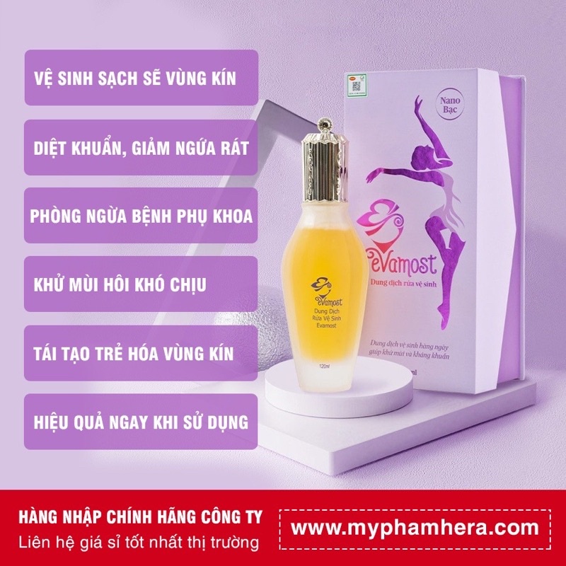 (CHÍNH HÃNG) DUNG DỊCH VỆ SINH EVAMOST 120ML