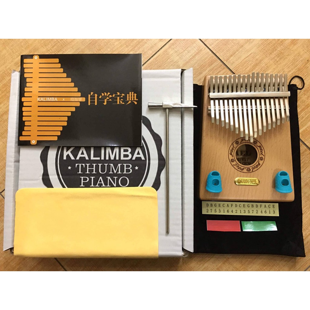 Đàn Kalimba YAEL Thumb Piano 17 Phím Cao Cấp Gỗ Tròn - HÀNG CÓ SẴN