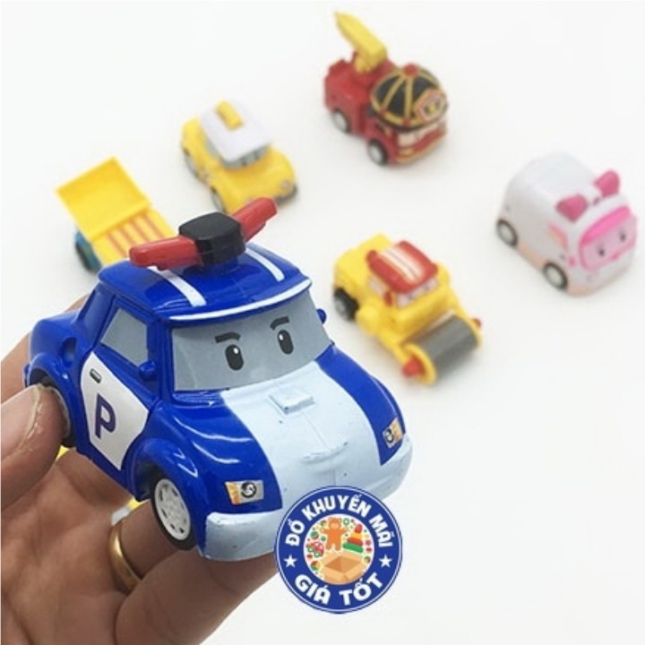 Xe đồ chơi mô hình nhân vật cho bé mẫu 12 xe Poli chạy trớn bằng nhựa P7 - Đồ khuyến mãi giá tốt